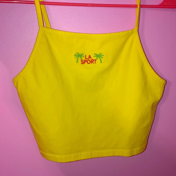 yellow tank top forever 21